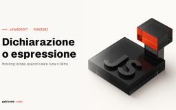 Dichiarazione o espressione di funzione in JavaScript