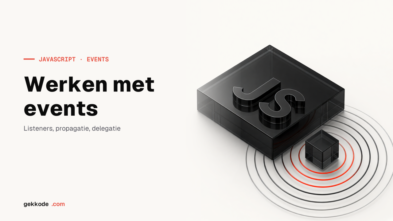 Events in JavaScript begrijpen: Event-object en eventtypes