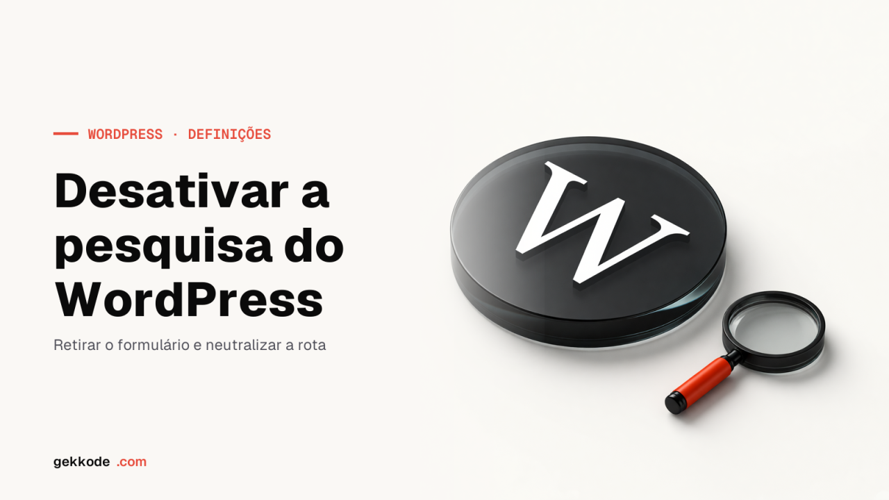 Desativar a pesquisa no WordPress: com código ou com um plugin