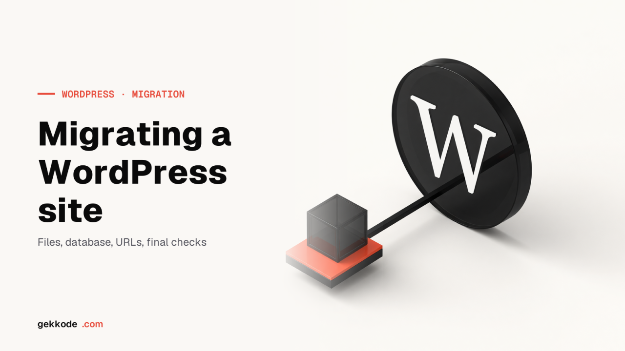 How to migrate a WordPress site to a new host, step by step