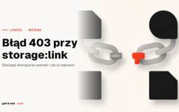 Błąd 403 Forbidden przy komendzie storage:link w Laravelu