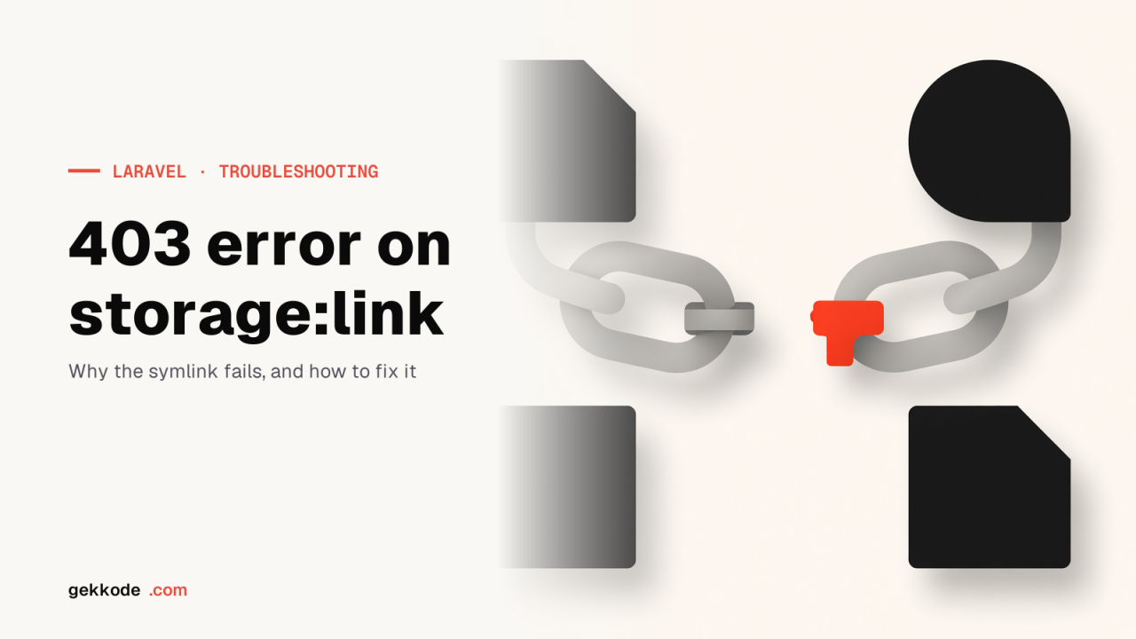 Laravel storage:link: fix the 403 Forbidden error on OVH