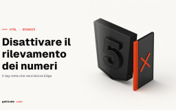 Disattivare il rilevamento dei numeri di telefono su Edge