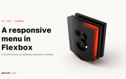 Responsive menu with Flexbox: build one in three steps
