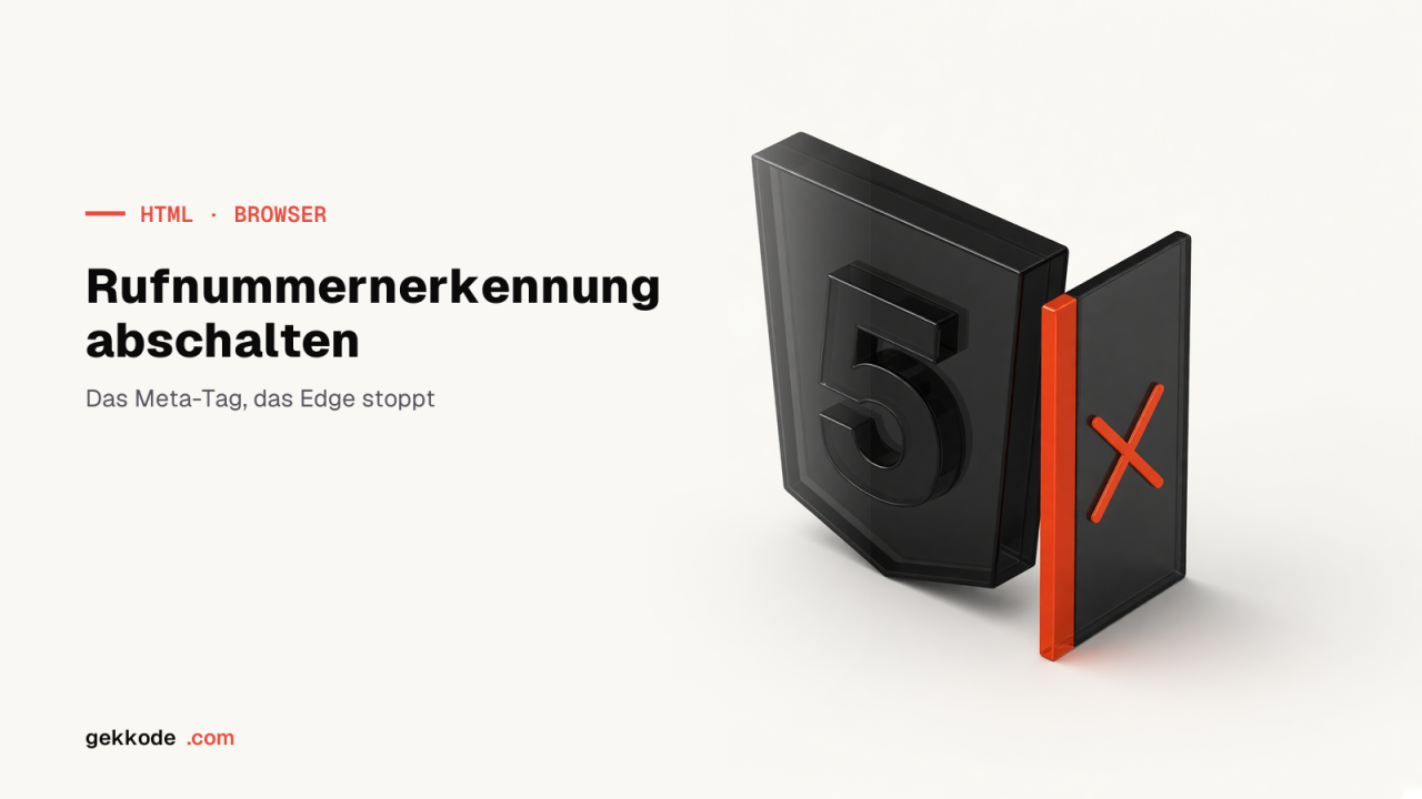 Automatische Rufnummernerkennung in Edge deaktivieren