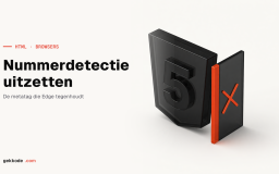 Automatische telefoonnummerdetectie in Edge uitzetten