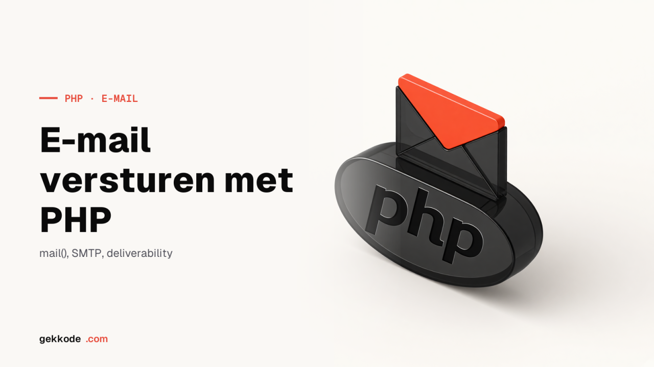 E-mail versturen met PHP: SMTP, DKIM en deliverability