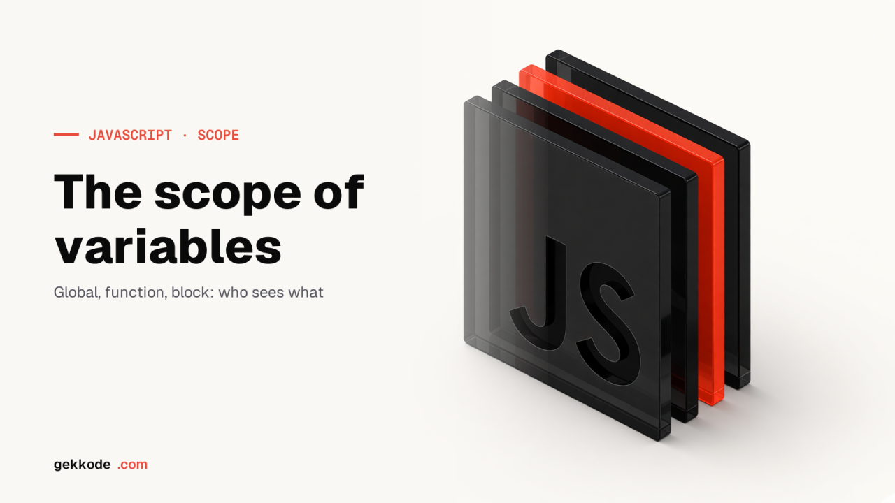 JavaScript variable scope: local and global variables