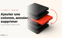 Migrations Laravel : ajouter une colonne, annuler, supprimer