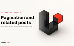Laravel 13 tutorial #9: pagination and related posts
