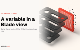 Blade: define a variable and output HTML without an XSS hole