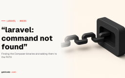 Fix “laravel: command not found” on macOS (zsh and bash)