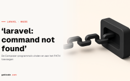 ‘laravel: command not found’ oplossen op macOS in zsh of bash
