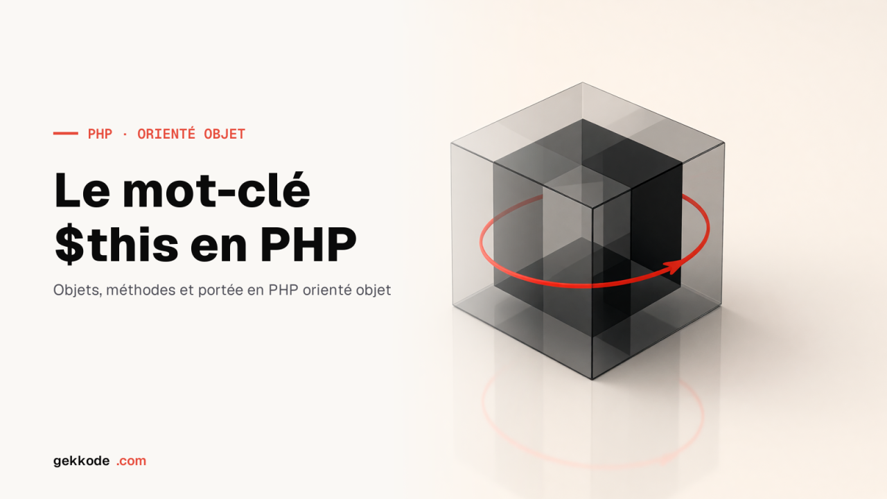 Qu’est-ce que le mot-clé $this et comment l’utiliser en PHP ?