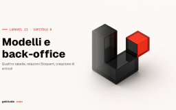 Tutorial Laravel 13 #6: modelli Eloquent e back-office Filament