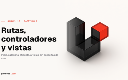 Tutorial Laravel 13 #7: crear rutas, controladores y vistas