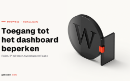 WordPress-dashboard: de toegang beperken per gebruikersrol