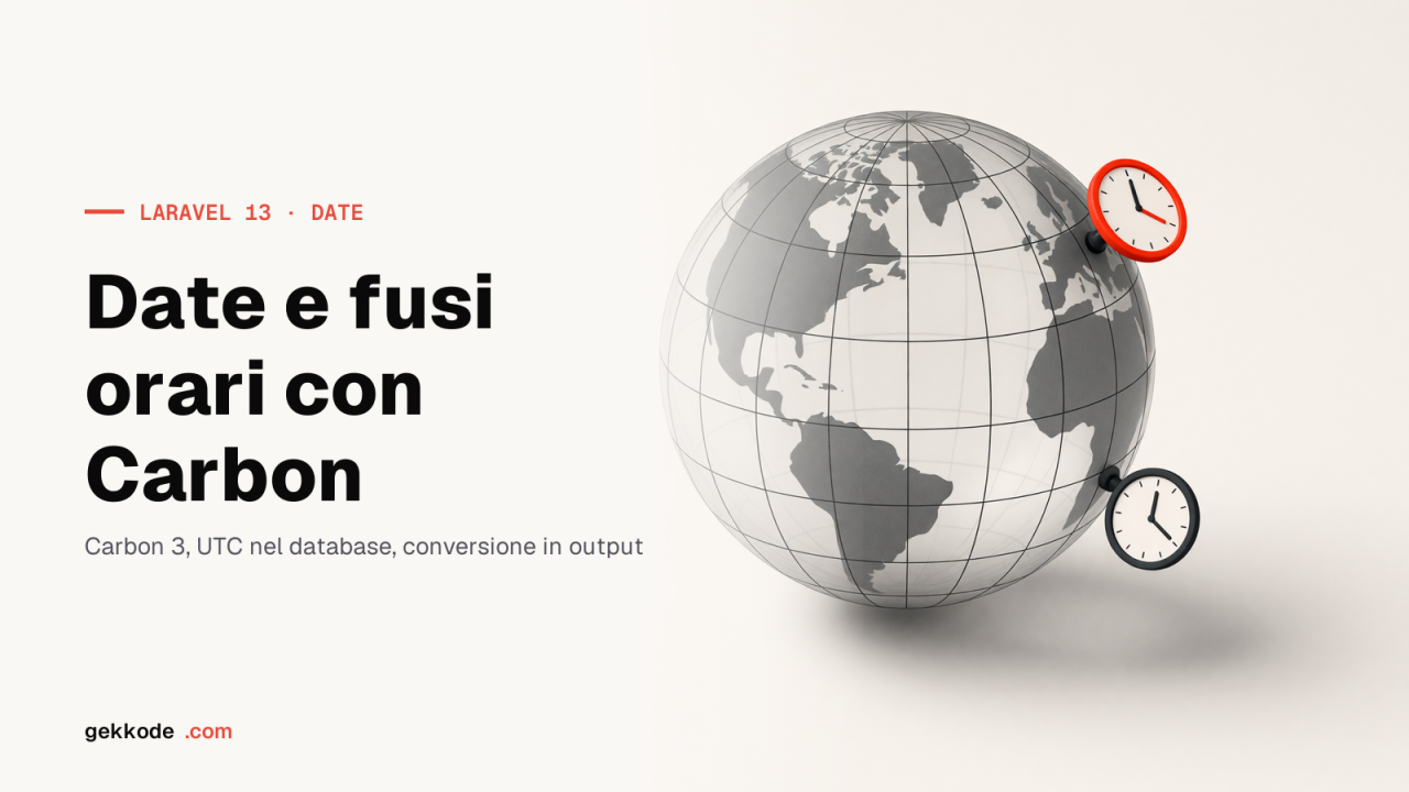 Carbon in Laravel: come gestire date, ore e fusi orari