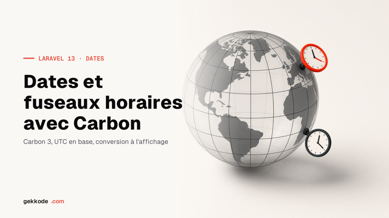Gérer les dates et les fuseaux horaires avec Carbon dans Laravel