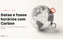 Carbon no Laravel: gerir datas, horas e fusos horários