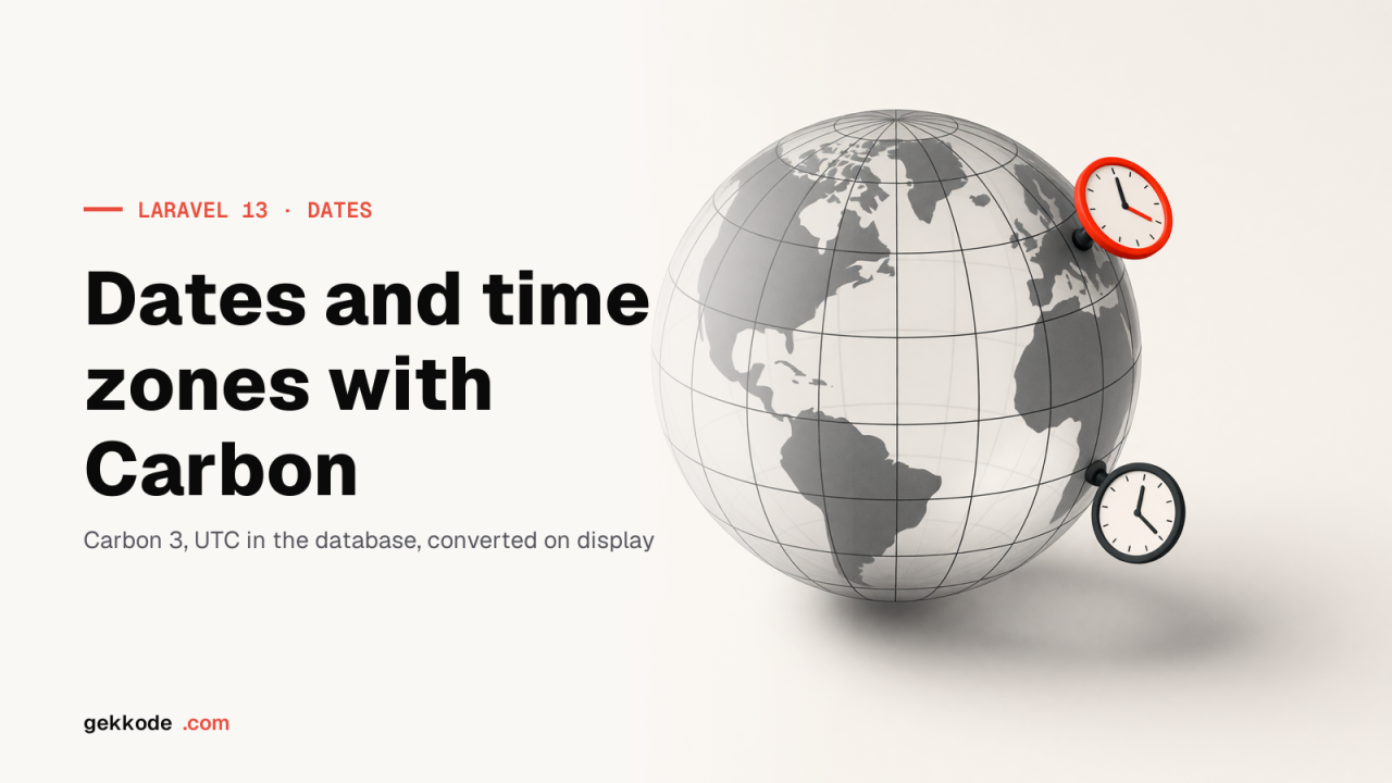 Carbon in Laravel: working with dates and time zones