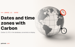 Carbon in Laravel: working with dates and time zones