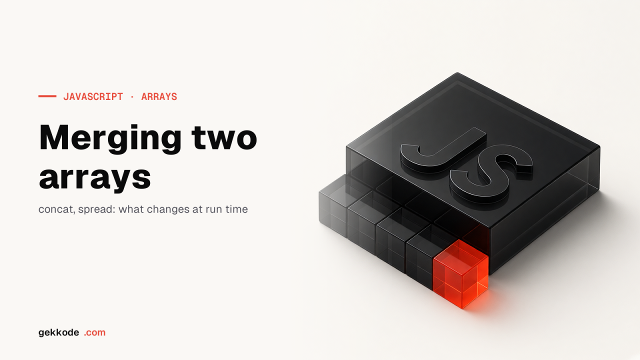 Merge arrays in JavaScript: spread, concat or push