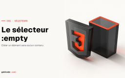 Sélecteur CSS :empty