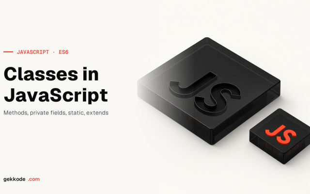 JavaScript classes: constructor, methods and inheritance