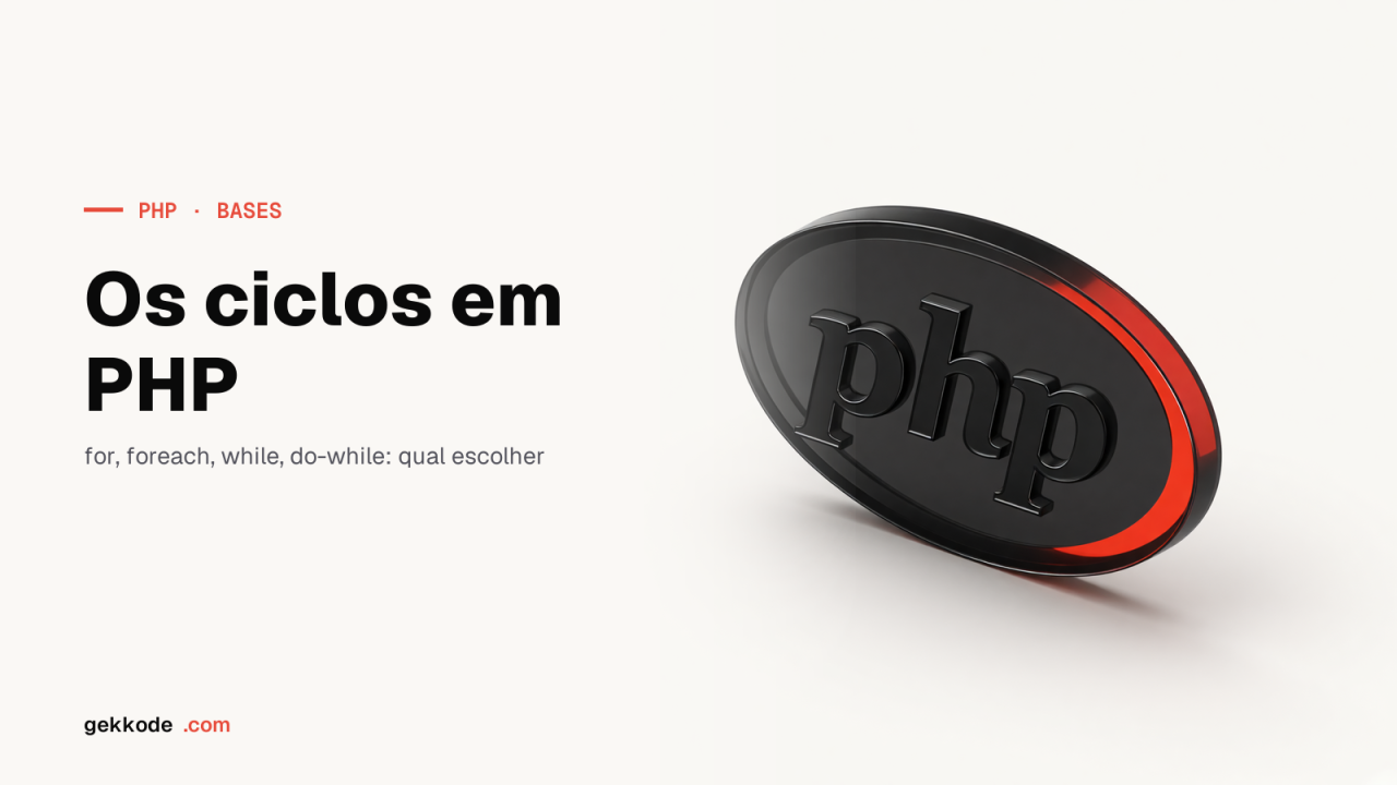 Ciclos em PHP: while, do-while, for e foreach explicados