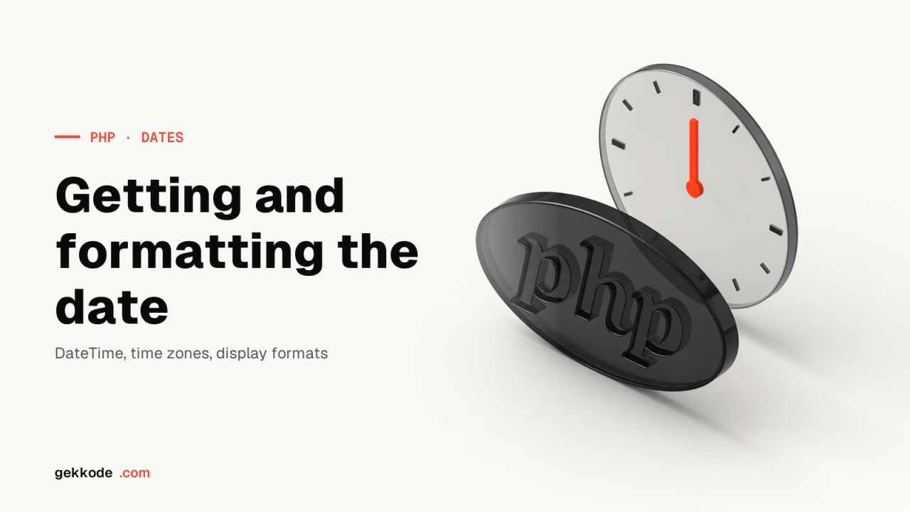 PHP date and time: format, time zones and DateTimeImmutable
