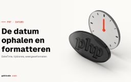 Datum en tijd in PHP: formatteren, tijdzones, DateTimeImmutable