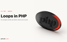 PHP loops: while, do-while, for and foreach explained