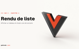 Tutoriel VueJS 3 – Rendu de liste