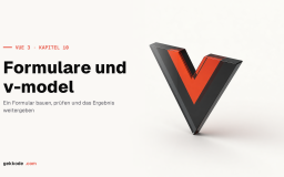 Vue 3 Tutorial: Formulare mit v-model binden und validieren