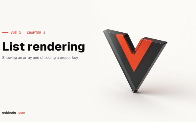 Vue 3 tutorial – list rendering with v-for and :key