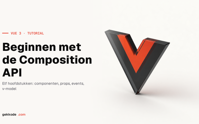 Vue 3-tutorial voor beginners: een webshop in elf hoofdstukken