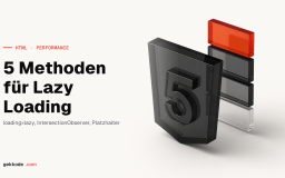 Lazy Loading für Bilder: 5 Methoden für schnellere Websites