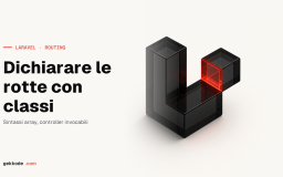 Dichiarare le route di Laravel con classi route registrar