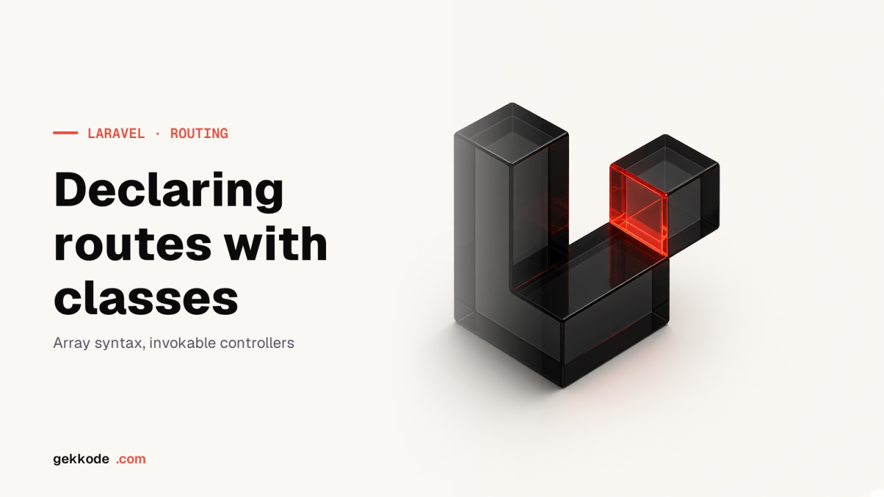 Declare Laravel routes with classes instead of route files