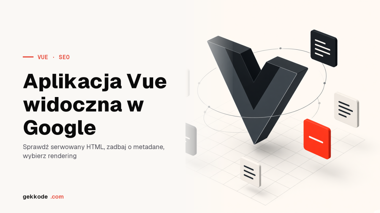 SEO w aplikacji Vue 3: unhead, sitemap, prerendering i SSR