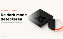 Dark mode detecteren in JavaScript met prefers-color-scheme