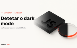 Detetar o dark mode em JavaScript: snippet com matchMedia