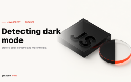 JavaScript dark mode: detect the user&rsquo;s colour scheme