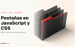 Sistema de pestañas en JavaScript y CSS: HTML, ARIA y estilos