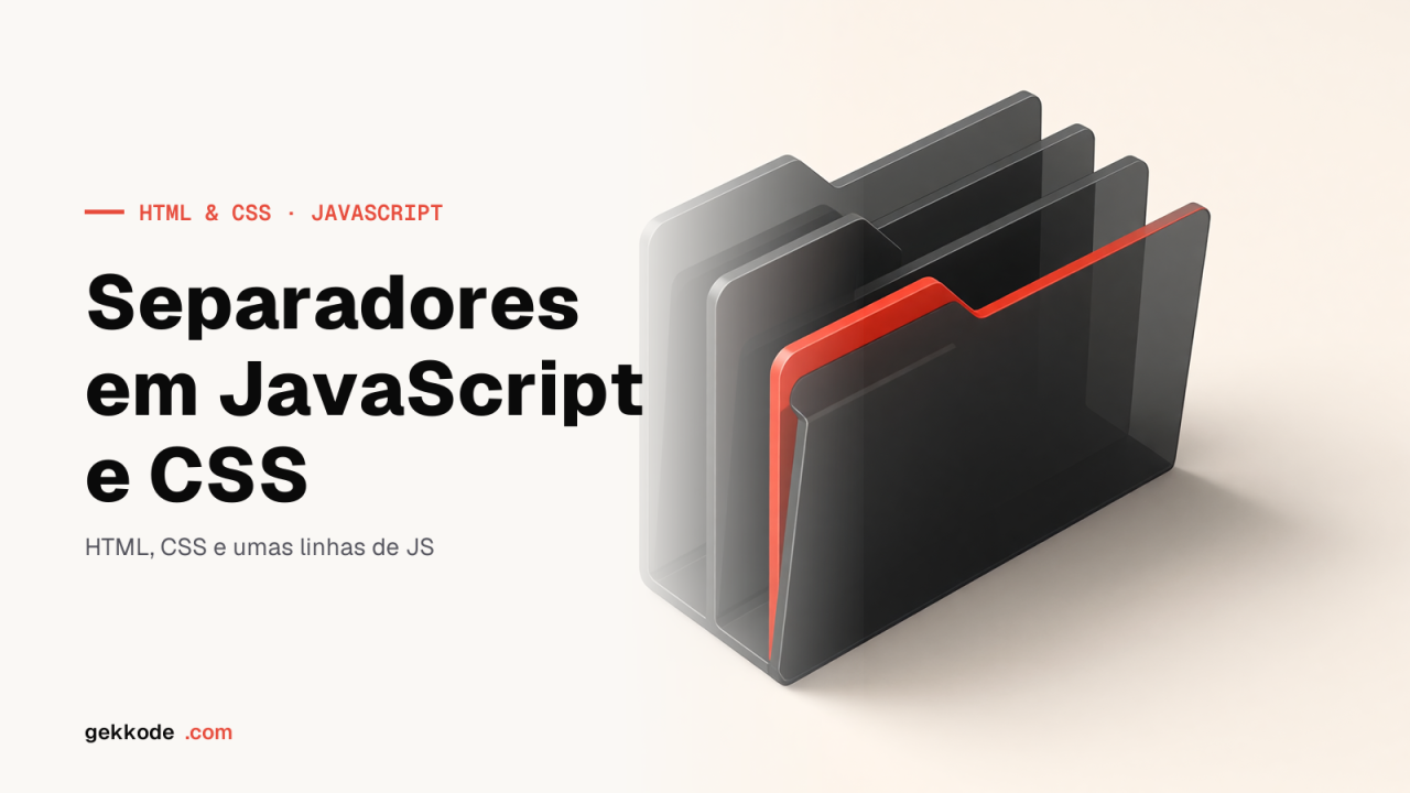 Criar um sistema de separadores em JavaScript e CSS