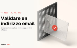 Espressione regolare per validare un’email in JavaScript e PHP