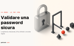 Espressione regolare per validare una password sicura