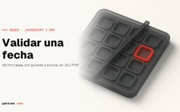 Expresión regular para validar una fecha: JavaScript, PHP y HTML