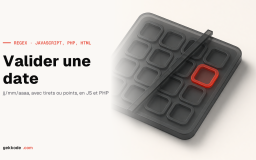 Expression régulière pour valider une date
